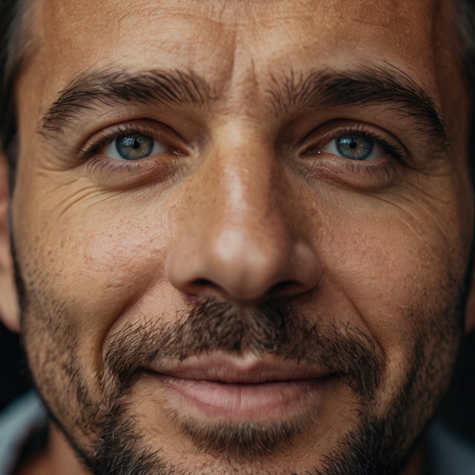 A man smiling