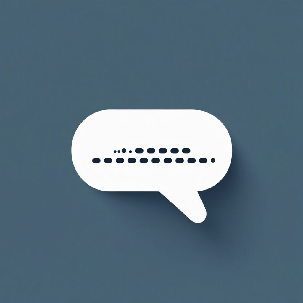 A text bubble with “…”, representing waiting for a response that never comes
