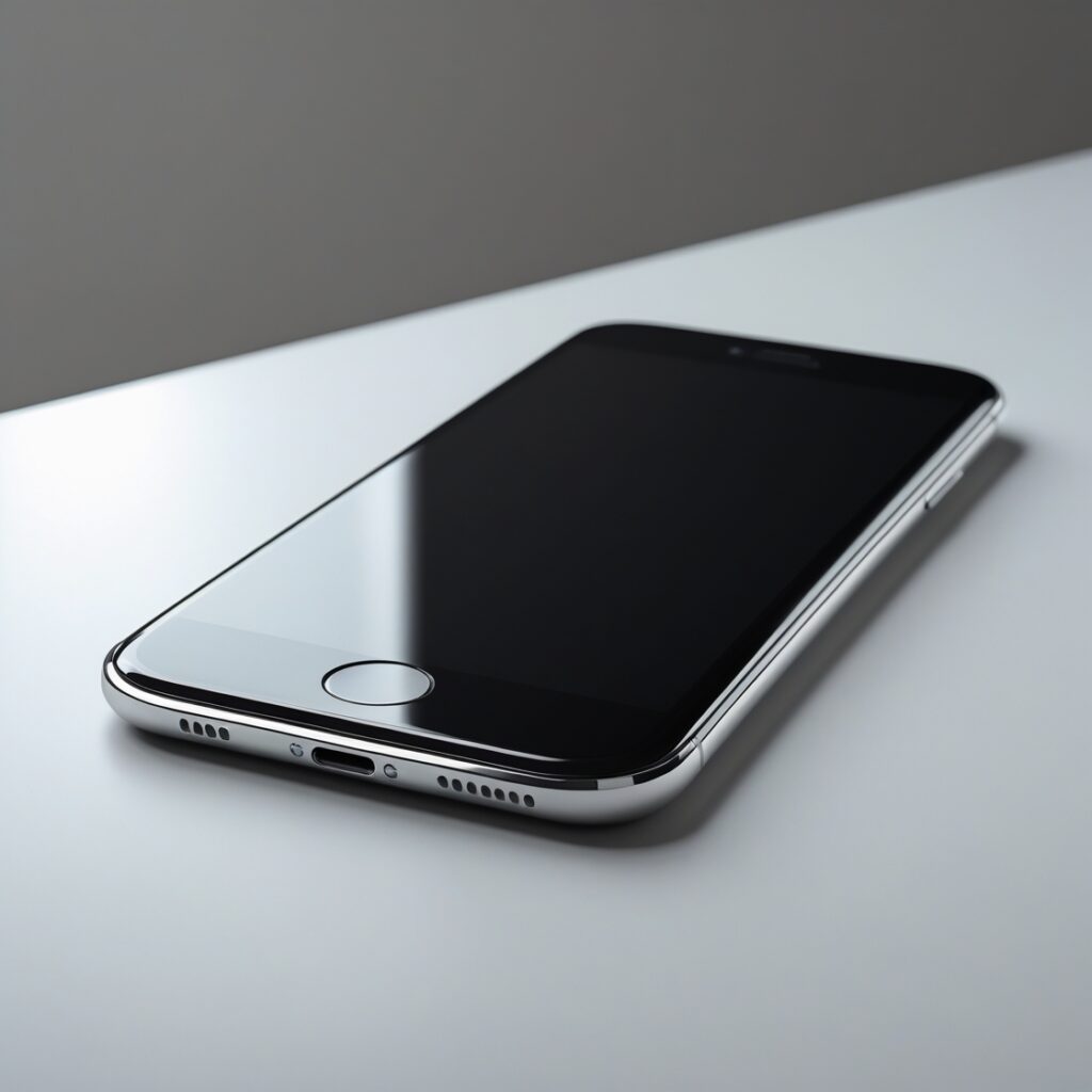 An empty phone screen with no new messages, symbolizing the futility of seeking closure
